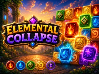 Elemental Collapse cover art — free online puzzle game