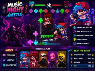 Music Night Battle: Rhythm Game cover art — free online multiplayer game
